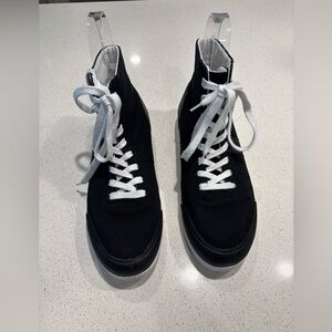 Hunter Classic Black Canvas Sneakers/Boots, Men’s size 11